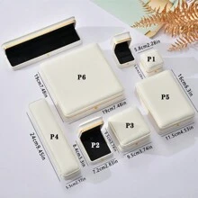 1pc High-grade Leather Ring Box Pendant Box Bracelet Box Necklace Box For Jewelry Packaging