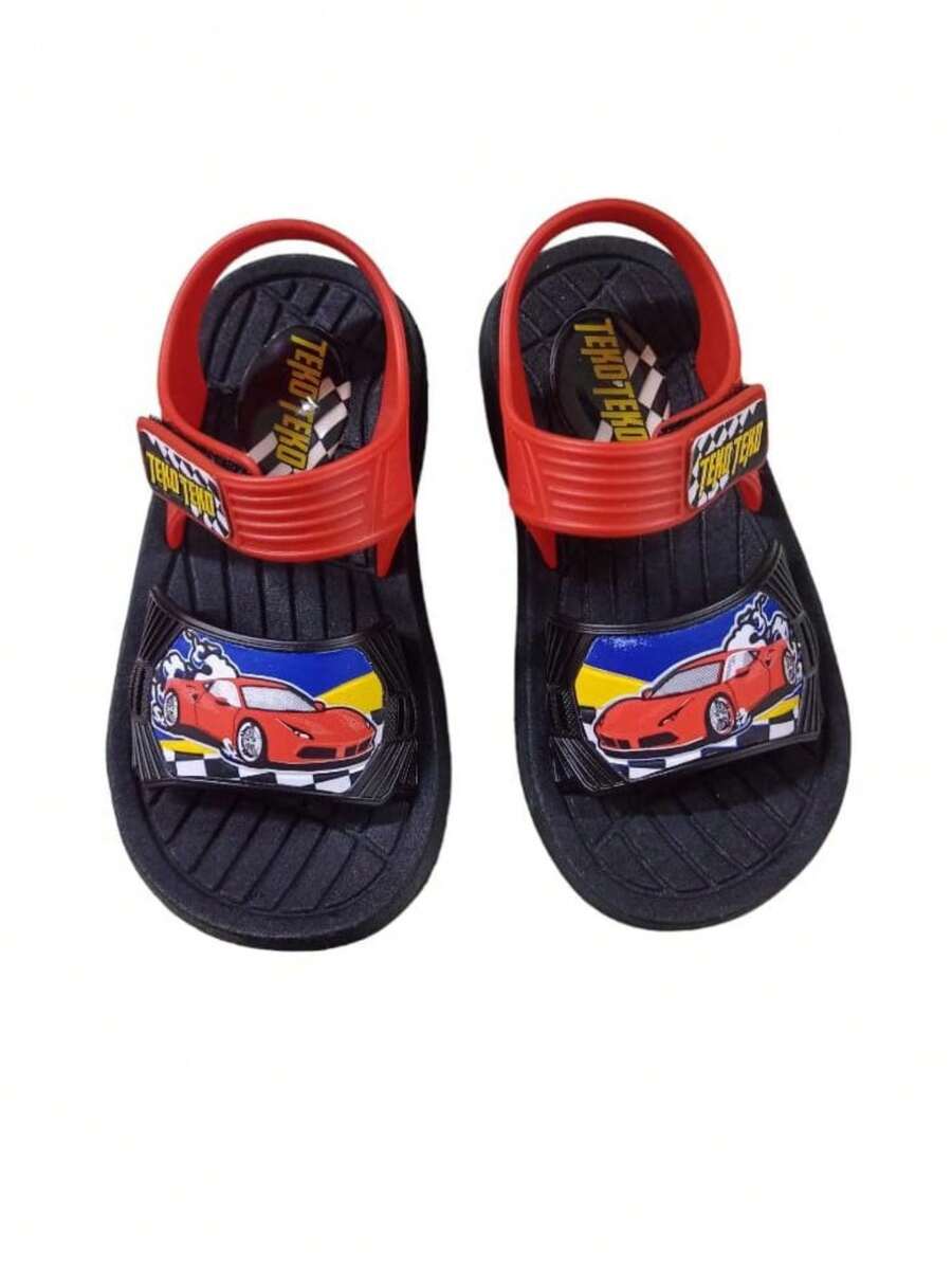 Kids Sports Sandals - Red - View 1