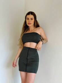 Women Two-piece Outfits - 黑色 - 查看 1