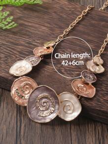 1條項鍊+1對耳環,新穎時尚,以金色螺紋裝飾o鏈,獨特創意的女式聖誕街頭穿著,儀鸞長兼職禮品