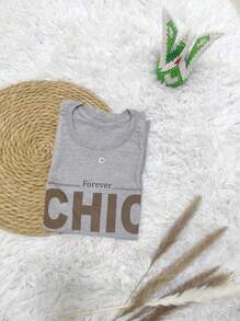 Women T-Shirts - 淺灰色 - 查看 4