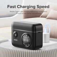 Llano Np-fz100相機電池充電器雙插槽數字顯示屏,具有sd卡存儲功能,適用於a7m4/a7m3/a7r4/a7r3a7c/a7s3/a6600/a9m2a9/ilce-9/a7r5/fx30 - Type C - 查看 3