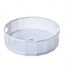 White- Portable Storage Basket - White - View 1