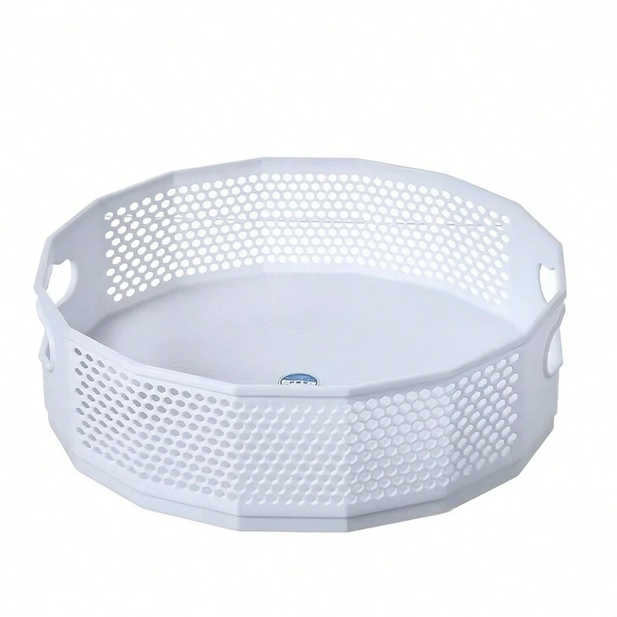 White- Portable Storage Basket - White - View 1