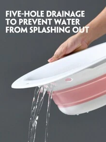 2pcs/set Foldable Toilet Sitz Bath, With Sprayer, Essential For Women's Cleaning - Multicolor - View 5