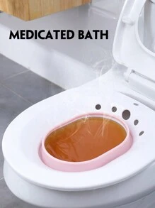 2pcs/set Foldable Toilet Sitz Bath, With Sprayer, Essential For Women's Cleaning - Multicolor - View 4