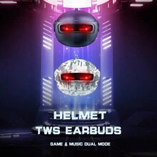 Recci新款w48無線耳塞,時尚設計,搭配rde清涼呼吸燈,非常適合遊戲和聽音樂,兩種模式切換,運動降噪耳塞。聖誕節/感恩節送給朋友的最佳禮物