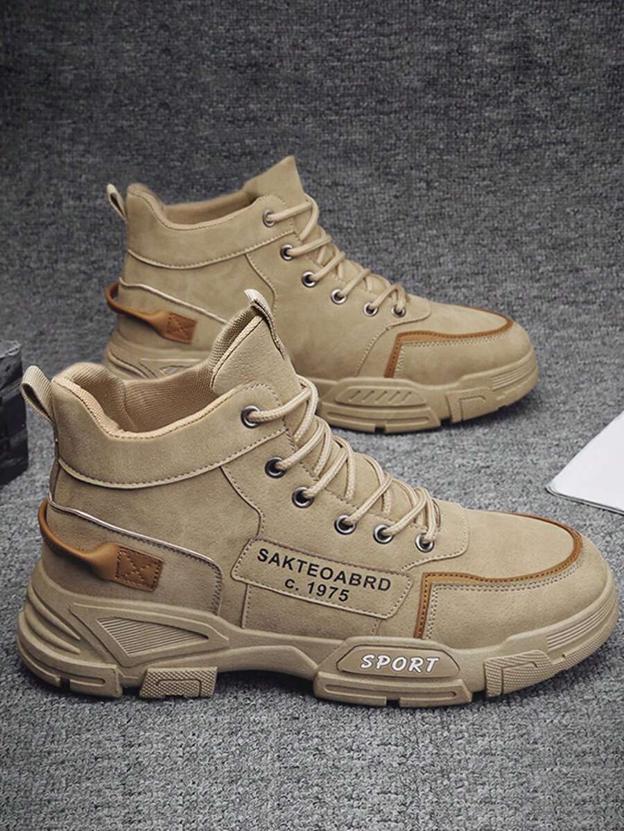 秋季男士高筒機車靴,戰術靴,雪地靴,舒適鞋,英倫風格