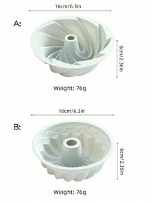 1個6吋圓形矽膠蛋糕模具,適用於蒸和烘焙戚風蛋糕,不黏貝克盆 - 藍色 - 查看 7