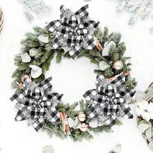 閃爍耀眼的聖誕紅星人工聖誕花裝飾品,搭配夾子和莖部,閃爍耀眼的聖誕紅星人工聖誕花(玫瑰金,36件)可用於聖誕婚禮裝飾