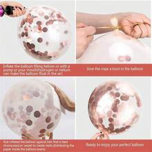 26 件玫瑰金 Half Way To One 字母气球 1/2 岁生日装饰 Half Way To One 生日派对粉色气球粉色心形星形乳胶五彩纸屑派对装饰 - 粉色 - 查看 7