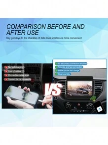 Carplay Usb Ai Box 無線汽車適配器轉接器聯網盒usb/type-c接口 - 銀色 - 查看 2
