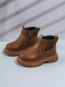 Baby Motorcycle Style Walking Shoes. Infant Fashion Boots. Baby Single Walking Shoes.