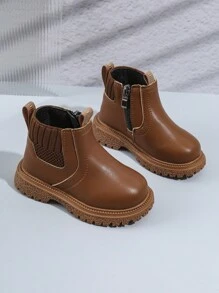 Baby Motorcycle Style Walking Shoes. Infant Fashion Boots. Baby Single Walking Shoes.