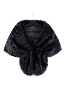 1 pieza Chal y envoltorio para mujer para vestidos de noche, chal de invierno para mujer, bufanda cálida, accesorios de moda para mujer