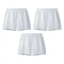 3 calzoncillos bóxer blancos para hombre. - Blanco - Ver 8