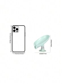 1 pieza Jabonera con diseño de hoja - Verde - Ver 4