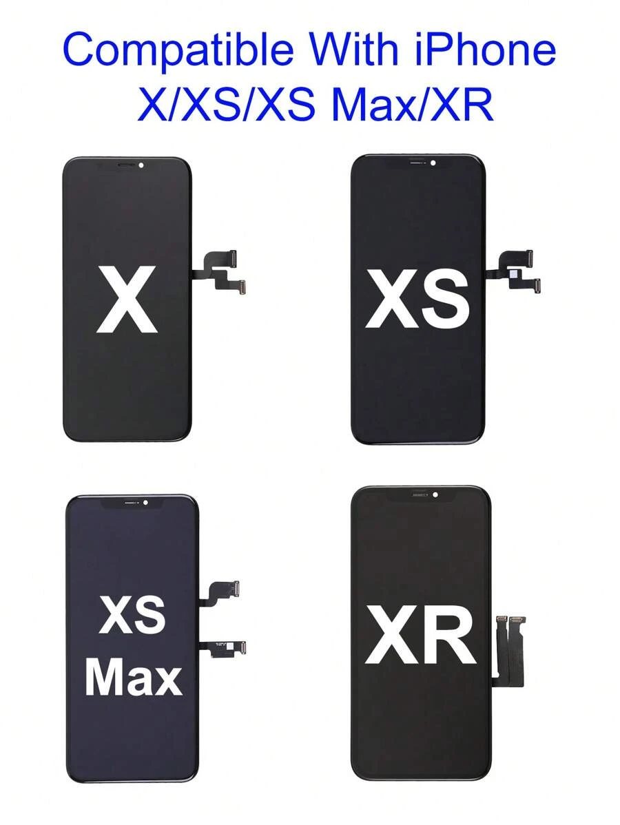 1 Pieza Pantalla Táctil Lcd Compatible Con Iphone X / Xs / Xs Max / Xr