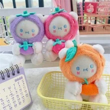 1pc Unisex phim hoạt hình trái cây gấu móc khóa, túi mặt dây chuyền, quà tặng lễ hội - Màu tím - Xem 5