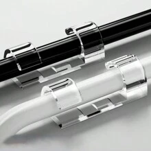 1pc Plastic & Acrylic Home Wire Fastener For Wall, With Strong Adhesive And Thickened Buckle Design - White - View 1