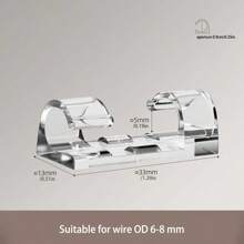 1pc Plastic & Acrylic Home Wire Fastener For Wall, With Strong Adhesive And Thickened Buckle Design - White - View 2