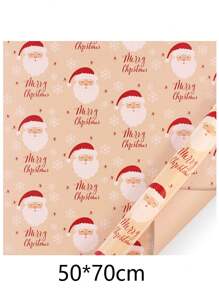 5 cái Giáng sinh Giấy Gói Quà , Retro Da bò Giấy Tiệc Giáng sinh Hộp Quà Hiện tại Giấy - Nhiều màu - Xem 3