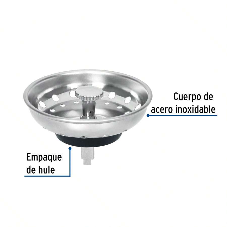 Canastilla de acero inoxidable para contracanastas de 3-1/2" - Plateado - Ver 1