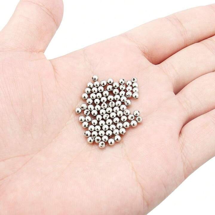 100pcs 3mm 4mm Replacement Balls Internal Threaded Balls Stainless Steel Ball For Industrial Barbell Tongue Ring Belly Ring Lip Ring Nose Ring