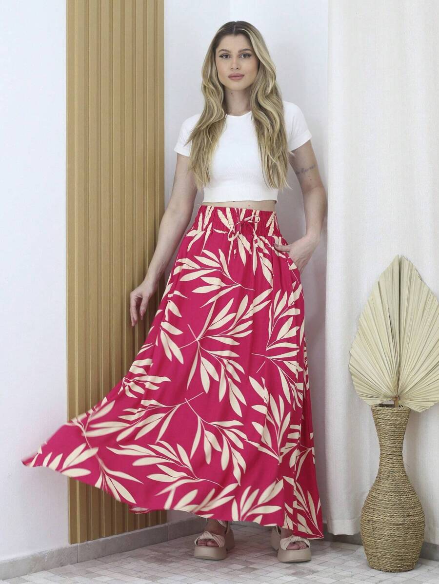Women Skirts - Hot Pink - View 1