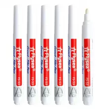 FLYSEA 3 paquetes de bolígrafos para reparar lechada de azulejos, bolígrafos blancos para reparar grietas y lechada de azulejos para mejoras del hogar y vuelta al colegio - Blanco - Ver 2
