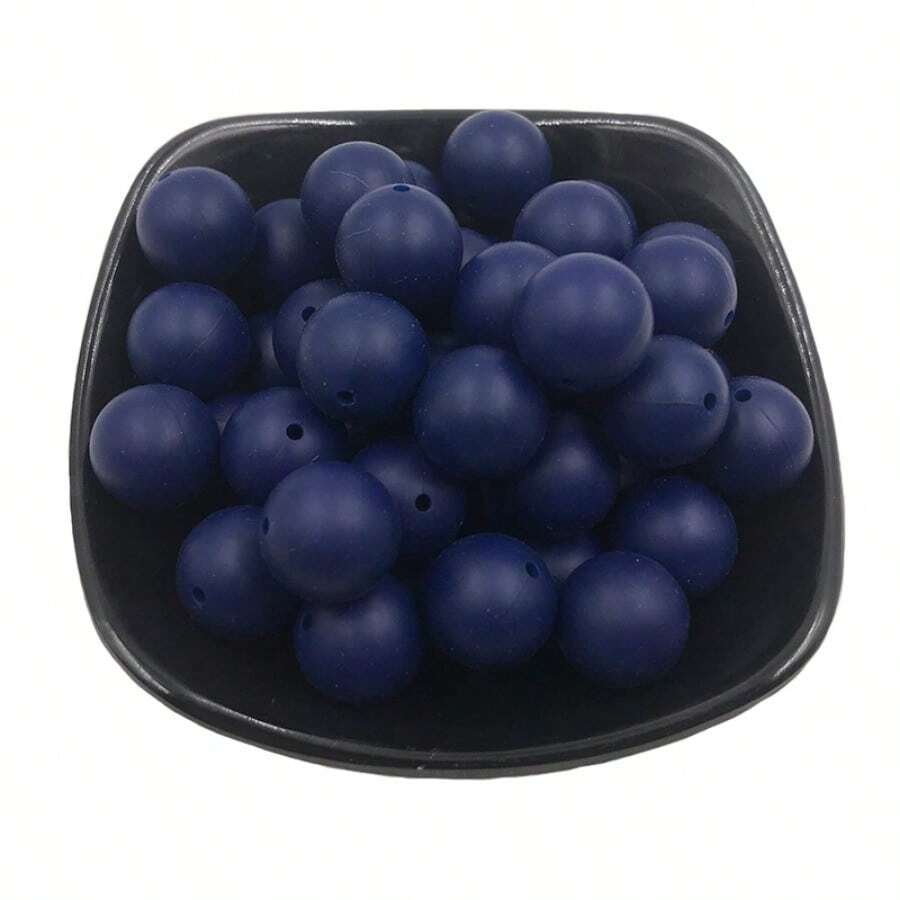 coskiss 100入組/袋15mm矽膠珠,用於兒童diy珠寶製作,早期教育玩具手鍊配件