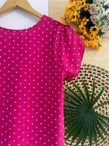 Women T-Shirts - Màu Hồng Tươi - Xem 5