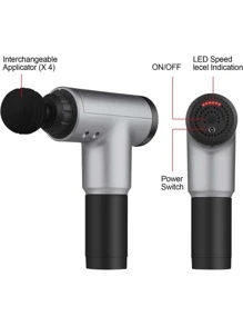Pistola de Masaje Muscular - Máquina profesional masajeadora de mano para fisioterapia GRANDE - Multicolor - Ver 10