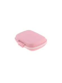 1pc Portable Solid Color Sealed Pill Box Pill Case Pill Organizer Pill Container For Travel Outdoor for Men and Women Student Travel Accessories Dorm Essentials - Pink - View 4