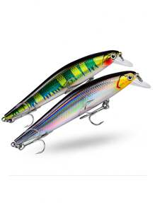 PRO BEROS PREOBEROS 1 件彩色 13 克下沉小鱼饵，带 3D 仿生眼 - 非常适合捕捉大鱼 - 銀色 - 查看 9