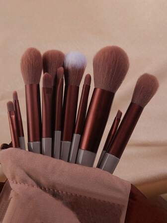 13 buc/set Set de pensule de machiaj verzi Four Seasons cu pensulă Blush convenabilă, pensulă pentru fard de pleoape Set complet de instrumente de înfrumusețare, set de pensule, kit de pensule de machiaj, set de pensule de machiaj, set de machiaj complet, set de pensule de machiaj, kit complet de machiaj, kit de pensule, set de pensule de machiaj, set cadou de machiaj