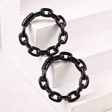 1入組4mm新鏈子耳釘懸掛器擴張器穿孔耳環不鏽鋼男女時尚珠寶禮物