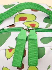 3pcs Creative And Cute Fruit Pattern Backpack Set With Handbag And Hooked Pencil Case For Students And Teenage Girls Going To College - Multicolor - View 7