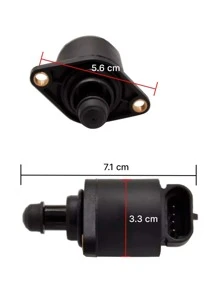IAC Valve Compatible With VW Pointer 1.8 Gol Plastic Head. Vmingo - Black - View 4
