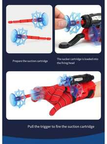 1 Set Spider Web Shooters With Suction Cups, Advanced Technology Spider Silk Launcher Toy - Multicolor - View 8