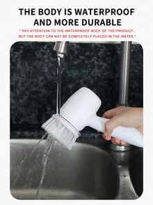 1入組3合1無線電動清潔刷,usb充電,適用於廚房、臥室、客廳清潔