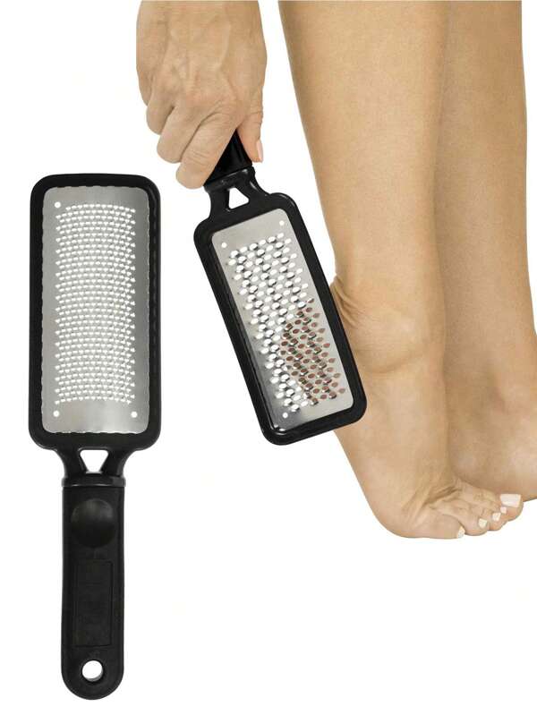 Foot File Foot Rasp Callus Remover - Feet Scraper Tool Exfoliator - Foot Care Pedicure Grater - Foot Scrubber Dead Hard Skin And Dry Feet - Dry & Wet Toe Feet Peel - Shaver Stainless Steel Blade(1pc)
