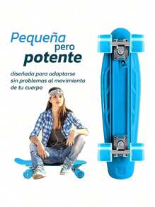 Patineta, Patinetas Skateboard, Penny Board 22" Pulgadas. Bluelander. - Azul - Ver 2