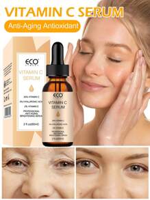 ECO FINEST 维生素C面部精华液 - 玻尿酸、视黄醇和维生素E - 抗衰老亮肤精华 - 经典纯维生素C精华液，淡化面部色斑，维生素C精华液，女士面部精华液 - 無色 - 查看 5