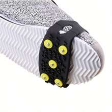 2入組耐用的5爪冰爪,適合安全的冬季步行和戶外遠足 - 黑色 - 查看 4