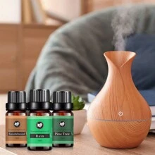 KANHO 自然礼盒套装 松树海洋雨鲜草檀香竹香薰精油套装 10ml*6件 天然成分 精选天然植物原料 适合所有肤质 为按摩和香薰机和扩散器添加香味 加湿器和淋浴和泡泡浴 情人节朋友礼物 生日礼物套装 1套6瓶 KH-051 - 彩色 - 查看 3