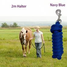 1pc 2m Pet Leash/multi-purpose Farm Animal Lead/2m Horse Walking Rope - Navy Blue - View 3