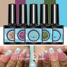 1 件 8.3 毫升深紫色凝胶指甲油美甲清漆凝胶漆涂层 LED 指甲修甲设计 UV 凝胶清漆可浸泡 - 紫色 - 查看 7