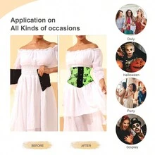 Green & Design Tummy Control Belt, Halloween - Green - View 5