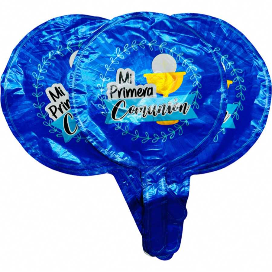 10 Globos Mi Primera Comunion Niño 18 Pulgadas Fiesta Globos Metalicos Globos Para Fiestas - Azul - Ver 1